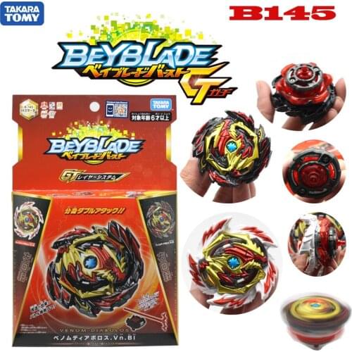 TAKARA TOMY BEYBLADE Burst GT B-145 DX Starter Benom Diabolos.Vn.Bl burst gyro Attack toy bey blade toys for children B150 B129