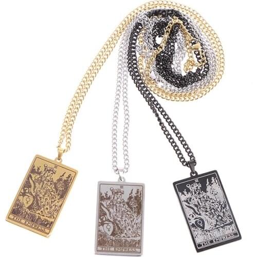 Wicca Tarot Card Waite Major Arcana Pagan Pendant Amulet Necklace-The EMPRESS