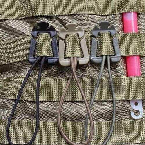 2/5/10Pcs Molle Backpack Buckle Carabiner Clips Outdoor Nylon Camping Bag Hanger Hook Clamp Carabiner Survival Gear Tools
