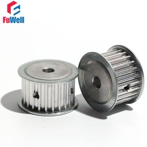 HTD5M 24T Timing Pulley 16mm/21mm/27mm Belt Width Toothed Gear Pulley 6/6.35/8/10/12/14/18/20mm 24Teeth Transmission Belt Pulley