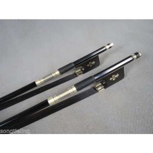 1pcs Professional black Carbon fiber Cello bow 4/4,black Horsehair