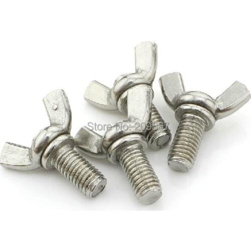 10pcs M5x12mm 304 Wing Bolt Butterfly Bolt Screws Freeship