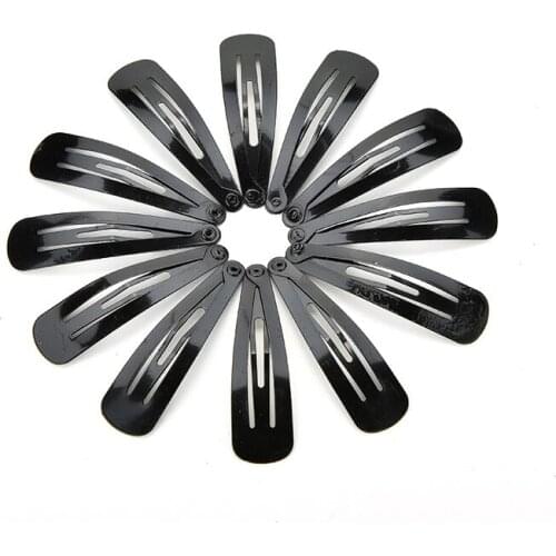 100Pcs Snap Hair Clips Accessories For Women Black Hair Snap Clips Hairgrips Hairclip Barrettes Head Hairpins Accessory For Hair
