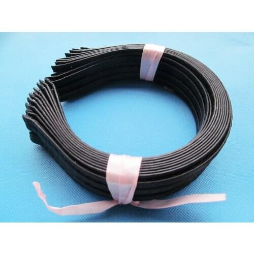 20pcs 7mm Wide Black Ribbon Wrapped Headband/Hairband Charm Finding,Hair Accessory,DIY Accessory Jewellry Making