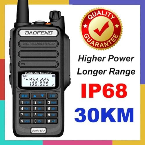 2021 Baofeng UV-9R ERA Plus Waterproof IP68 Walkie Talkie High Power CB Ham 30-50 KM Long Range UV9R ERA Portable Two Way Radio