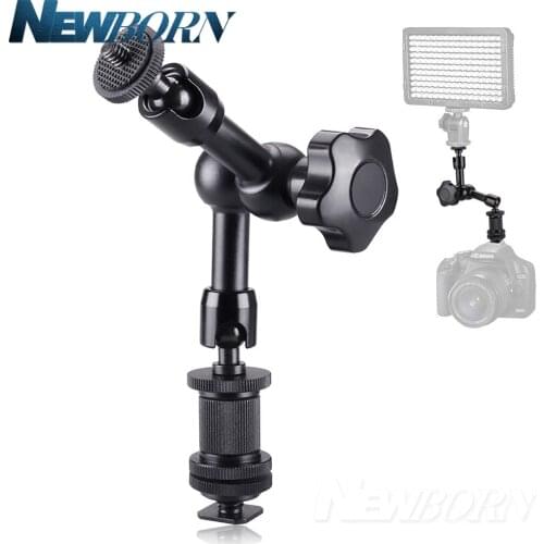 7 inch 1/4 Adjustable Friction Articulating Magic Arm+Clamp for DSLR Rig LCD Monitor LED Light Stabilizer Go pro Cell phone