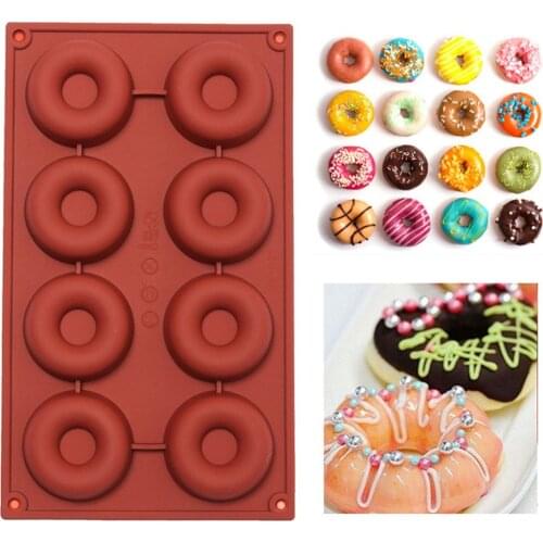8\18 Holes Diy Donut Maker Non-stick Baking Pastry Cookie Chocolate Mold Muffin Cake Mould Dessert Decorating Tools