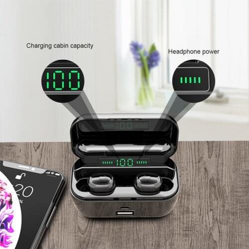 G6S Bluetooth Earphone 8D Stereo Sport Wireless Earbuds Headset Mini TWS Earphones Waterproof Headphone With 3500mAh Power