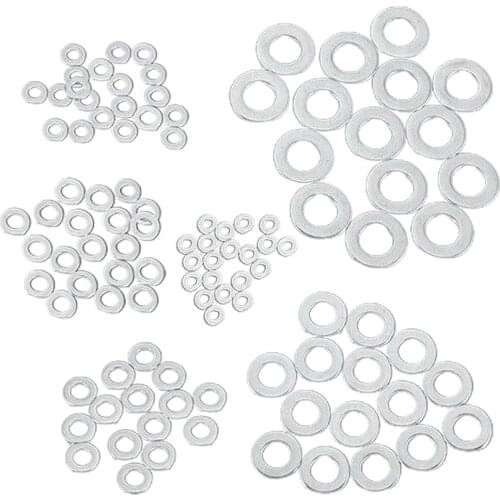 115Pcs 304 Stainless Steel Large Fender Washers Assortment Set - M3, M4, M5, M6, M8, M10