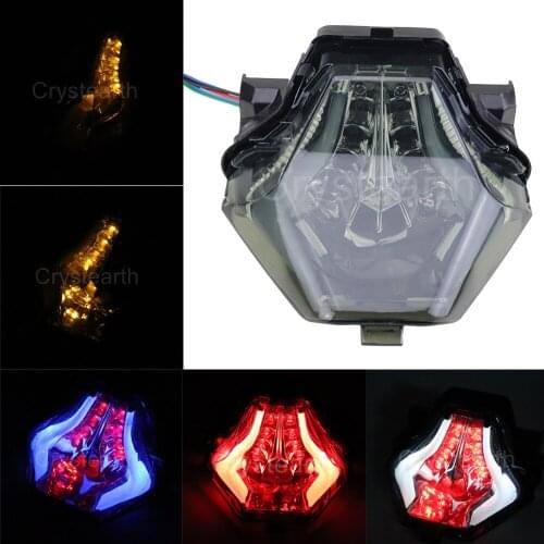 For Yamaha MT-07 MT07 FZ-07 FZ07 MT-25 2013-2016, YZF-R25 YZF-R3 13-17 LED Tail Light Rear Brake Turn Signal Integrated Light