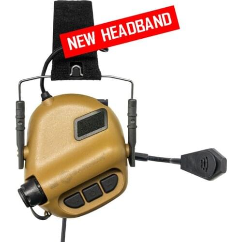 EARMOR M32 MOD3 Tactical Headset Hearing Protector (Coyote Brown) Shooting Military Aviation Communication Softair Earphones