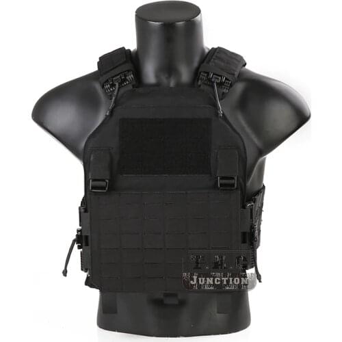 Emersongear Tactical LAVC Assault Vest Emerson Laser Cut MOLLE Plate Carrier Low Profile Quick Release Rapid Modular Vest Black