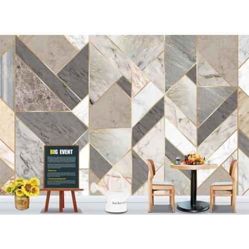 Customized wallpaper 3d Nordic modern minimalist geometric mural retro background wall decorative painting home decor фотообои