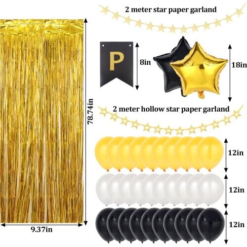 42 Pcs Happy Birthday Party Banner Decorations Kit