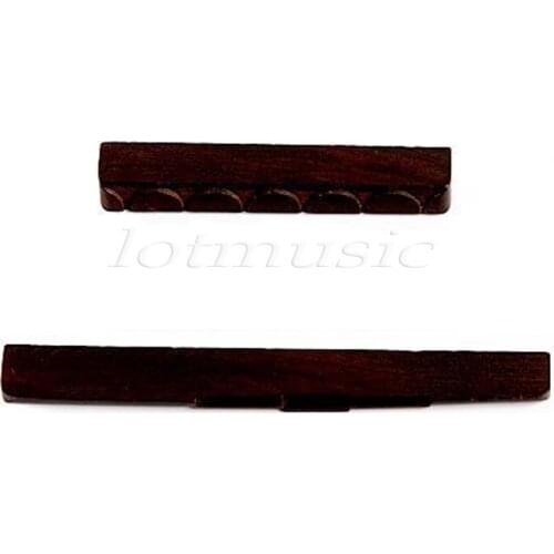 2pcs New Classical Guitar Saddle & Nuts Slotted Guitar Parts