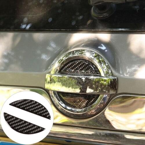 Carbon Fiber ABS Tailgate Sign Panel Cover Decorate Trim for Nissan X-Trail 2014-2018 Car Stylings