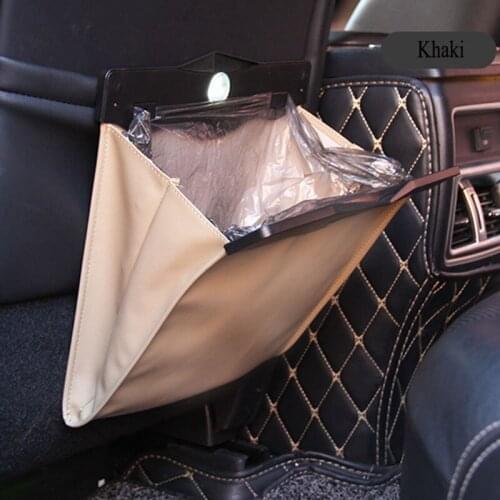 Car Seat Back Organizer PU Leather Garbage Storage Bag Car Organizer Accessories for Volkswagen vw POLO Tiguan Passat CC Golf GT