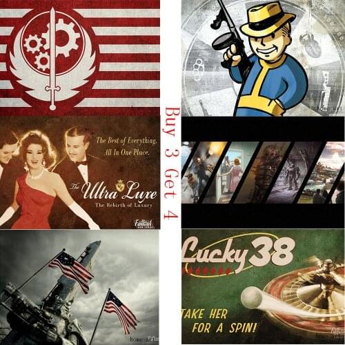 Fallout Mad Max Poster Clear Image Wall Stickers Home Decoration High Quality Prints White Coated Paper home art Brand