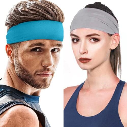 Cycling Yoga Sport Sweat Headband Women Sweatband Fashion Wide Sports Headband Running Accessories Summer Stretch Hair Band