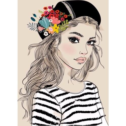 AZSG Realistic Girls Flowers Silicone Cutting Dies Clear Stamps For Scrapbooking Clip Art /Card Making Decoration Stamps Crafts