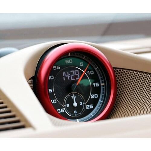 Alloy Interior Dashboard Compass Cover Trim 1pcs for Porsche Panamera 2017-2018 car accessories