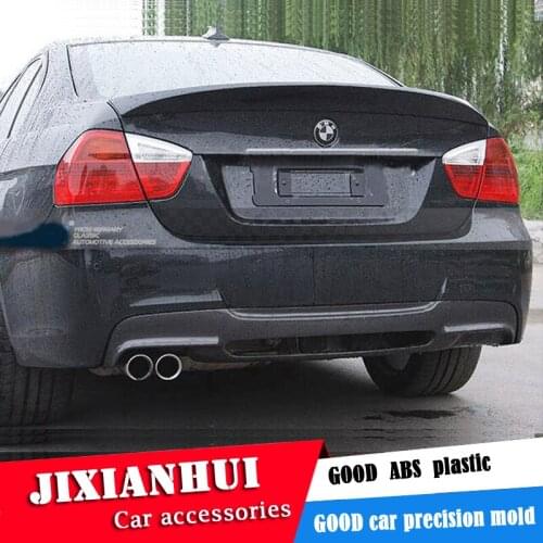 For E90 Spoiler 2006-2010 BMW 3 series 320i 325li 328i Spoiler ACK ABS plastic Material Car Rear Wing Color Rear Spoiler