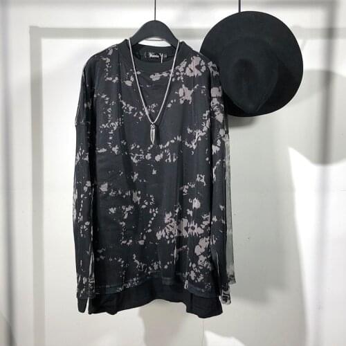 Owen seak Men Pullover Sweatshirts Mens Oversized Dark Spring Autumn High Street Wear Hip Hop Bottoming Turtleneck Sweatshirts