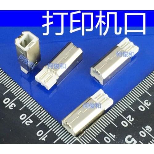 [VK] USB-B B male head square opening USB plug corresponds to B female printer plug connector male connector