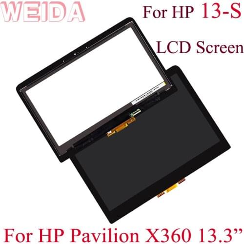 WEIDA Touch Digitizer Replacement For HP Pavilion X360 13S 13-S series Touch Screen 13.3 Inch 13-s056nw 13-s003na