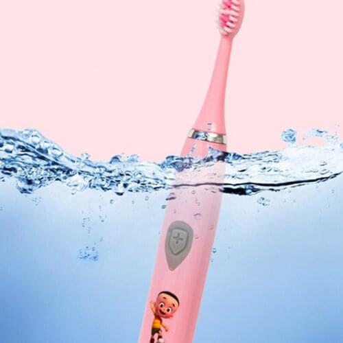 Children Electric Toothbrush Powerful Ultrasonic Sonic USB Charge Rechargeable Tooth Washable Electronic Whitening Teeth Brush