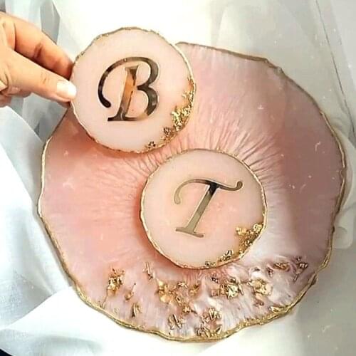 1 Set Epoxy Resin Mold Filler 26 Letters UV Filling Stickers DIY Crafts Making Filler Decal DIY Art Crafts Decorations