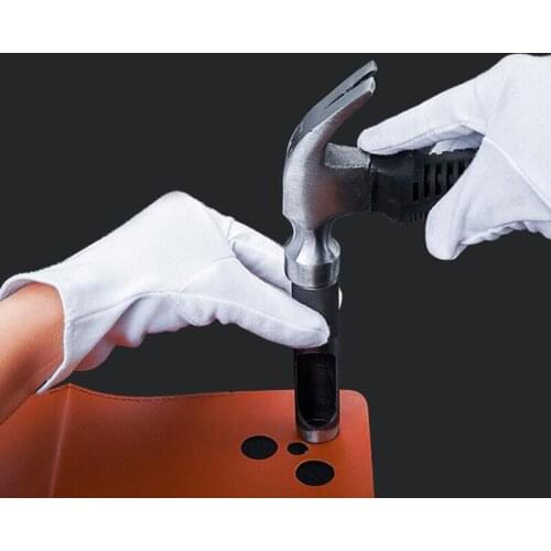 1pc Black Punching Leather Hole Punch Round Carbon Steel Leather Craft Hollow Hole Punch 1mm-25mm Leathercraft Puncher