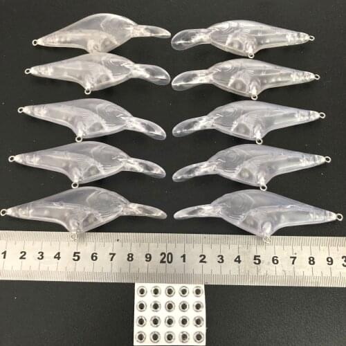 10pcs 95mm 8.8g Blank lures unpainted fishing lure blank minnow bait lure body 316