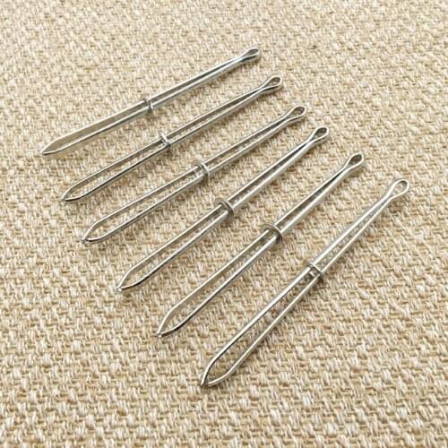 10pcs Steel Sewing DIY Tools Wear Elastic Band Wear Belt Stitch Wear Elastic Clip Handle Craft Sewing Tool Cross-stitch Tools