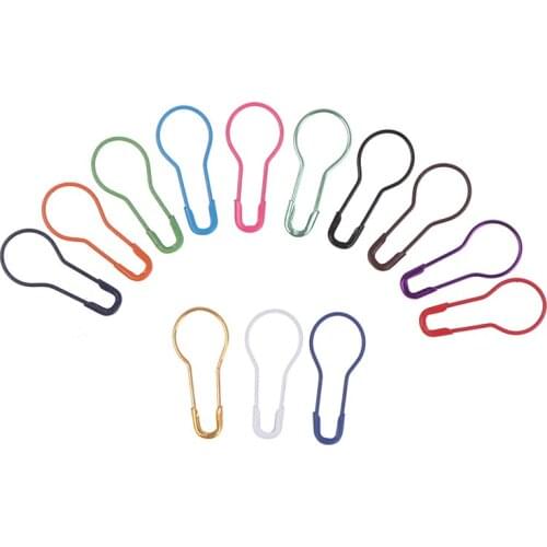 100pcs/lot Gourd Pin Knitting Crochet Locking Stitch Marker Hangtag Safety Pins DIY Sewing Tools Needle Clip Crafts Accessory