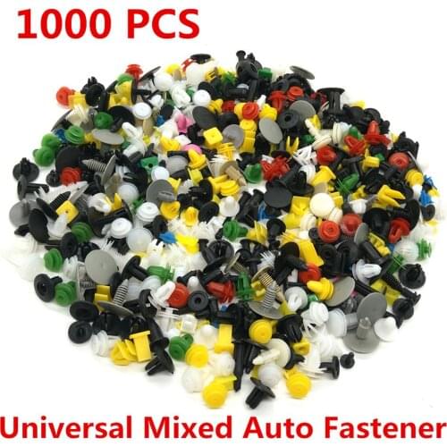 1000Pcs Mixed Auto Car Door Bumper Panel Fenders Fastener Rivet Push Pin Clip