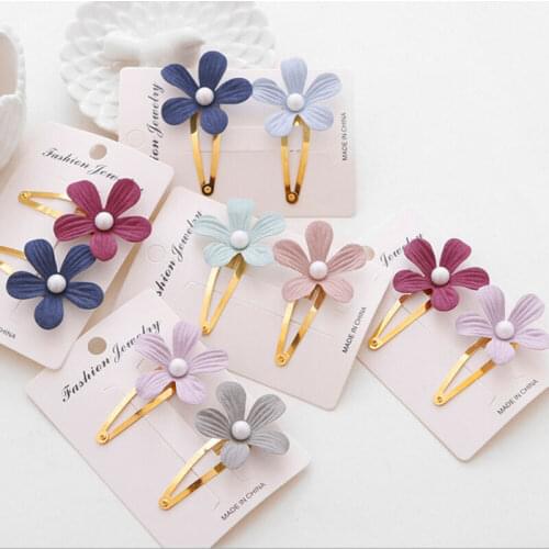 3PCS Lovely Girls Pearl Flower Hair Clip Bohemia Hair Clip Beach Hair Accessories New