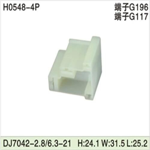 Free shipping 500pcsDJ7042-2.8/6.3-21 4Pin AMP Car Electrical Wire Connectors for VW,BMW,Audi,Toyota,NISSAN AND other