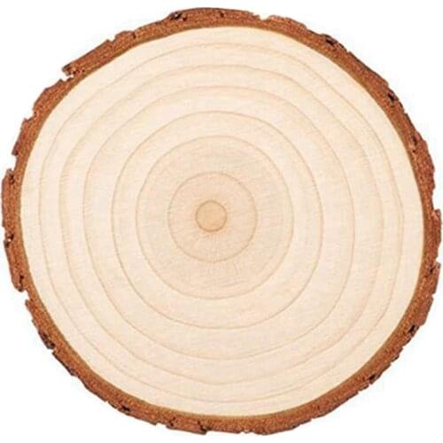 BMBY-20Pcs/Lot Pine Wooden Chips Cut Pieces Wood Log Sheet Rustic Wedding Decor Party Centerpieces Vintage Country Style