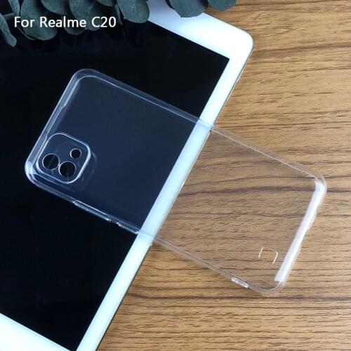 For Oppo Realme C20 6.5" Slim Crystal Clear Transparent Soft TPU Back Case Protection Skin Camera Protect Cover