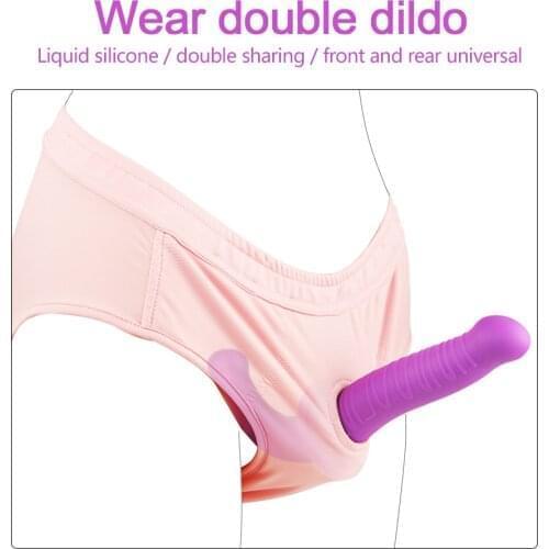 Double strapon Sex Toys Dildo Soft Silicone Strapon Dildo Vagina Anal Masturbator For Women Gay Lesbian Artificial Penis Orgasm