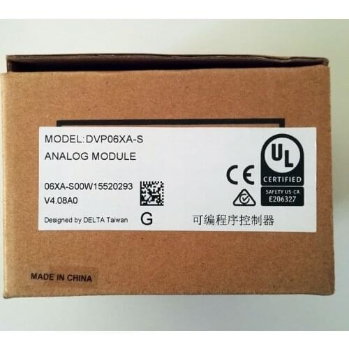DVP06XA-S Delta S Series PLC Analog I/O Module AI4 AO2