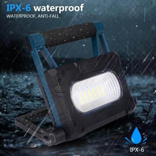 3 Modes Working Light Lantern Foldable LED Solar Searchlight Outdoor USB Charging Emergency Light 30W Camping Torch Flashlight