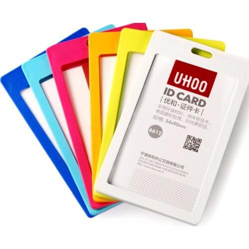 Working permit card with clip and ID card cover