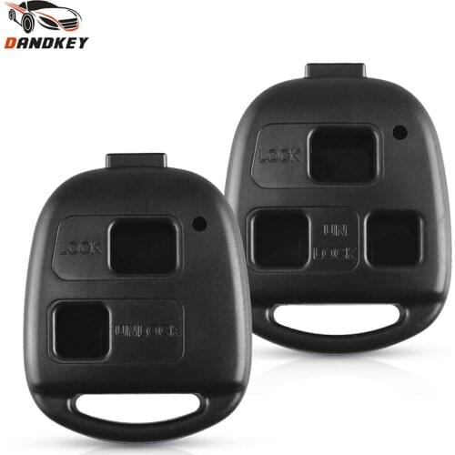 Dandkey 2/3 Button Car Remote Key Shell Fob Case For Toyota Land Cruiser YARIS CAMRY RAV4 Corolla Prado Tarago Avensis For Lexus