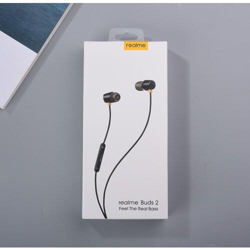 Realme Buds 2 Wired-3.5mm Earphone With Mic Earbus Wired Magnetic Headset 11.2mm Bass Boost Driver For Realme GT Neo Q3 Q2 Q V11
