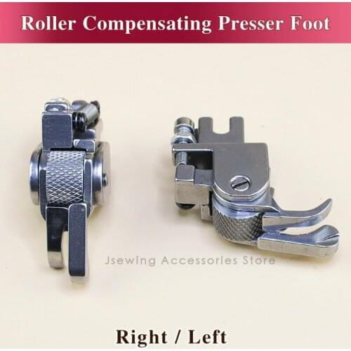 Roller Compensating Presser Foot With Wheel For Industrial Lockstitch Sewing Machine Right Left CR1/16N CR1/32N CL1/16N CL1/32N