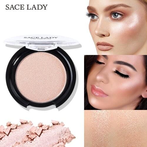 Professional Makeup Highlighter Powder Face Iluminator Glitter Palette Make Up Glow Brighten Cosmetic Powder 6 Colors