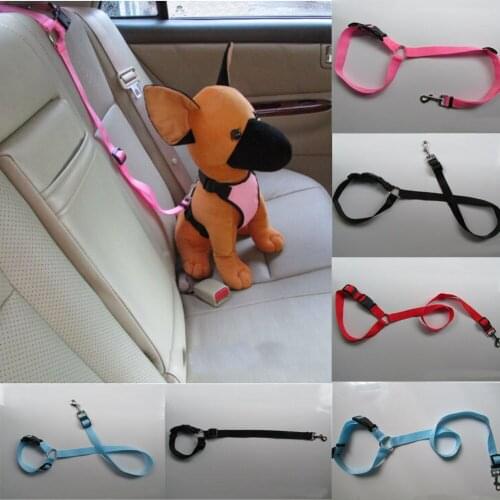 Adjustable Dog Pet Car Safety Seat Belt Harness Travel Lead Restraint Puppy Vehicle Seat Belt Harness Restraint Lead