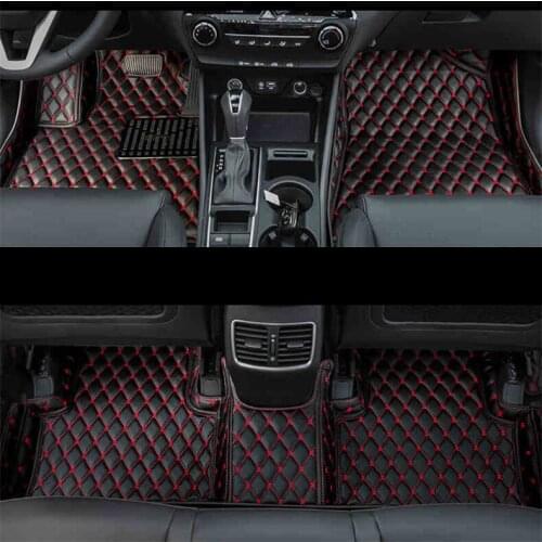 Styling leather car floor mats rug carpet for hyundai kona encino Kauai 2017 2018 2019 2020 accessories cover